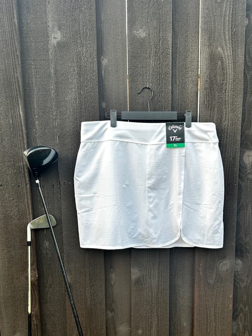 Callaway White Women's Golf Skort with Subtle Texture size XL NWT